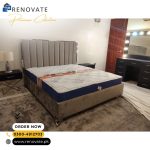 King sized bed with side tables