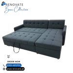 Corner L-Shape 6 Seater Sofa Cum Bed