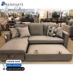 Corner L-Shape 5 Seater Sofa Cum Bed